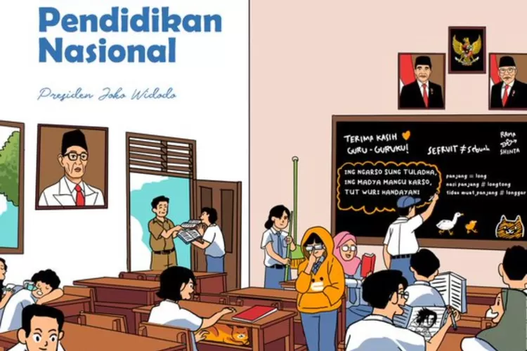 Peringati Hari Pendidikan Nasional, Jokowi titip pesan penuh makna tak hanya untuk pelajar. (Twitter @jokowi)