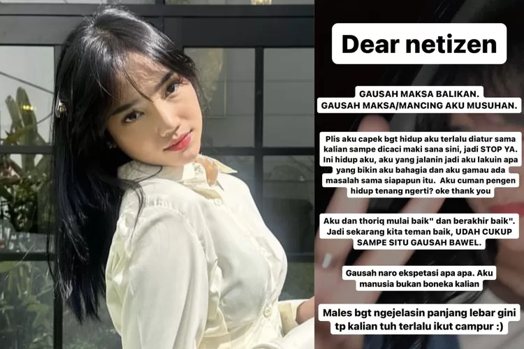 Pergi dengan Thariq Halilintar ke Malang Netizen Suruh Balikan, Fuji Beri Jawaban Menohok (Gorajuara.com/dok: Instagram @fuji_an)