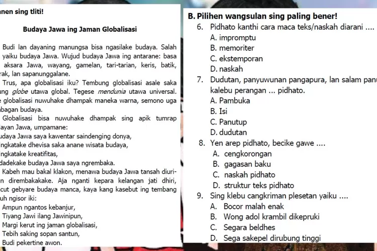 Uji Kompetensi Semester 2 Tantri Basa Bahasa Jawa kelas 6
