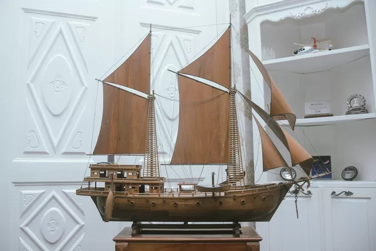 Miniatur kapal Nusantara dari Purwakarta. (Diskominfo Purwakarta)