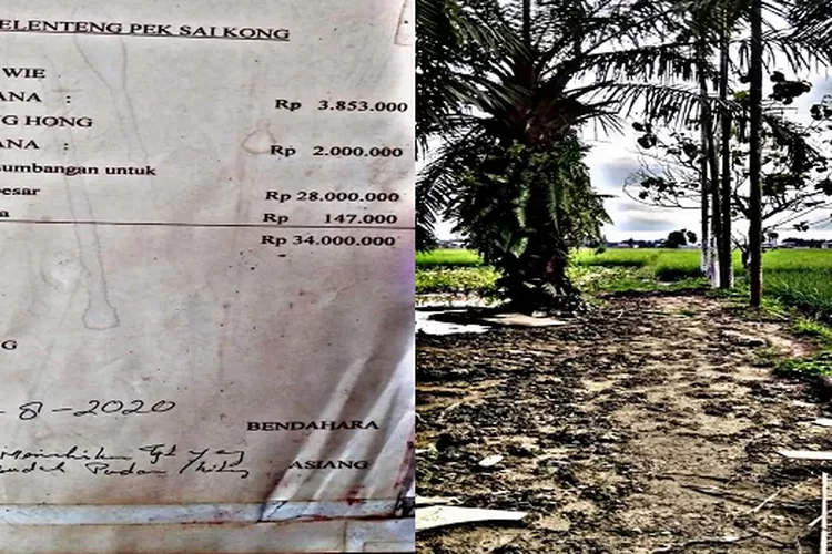 Akses Jalan Diduga Dijual dan Sisa Uangnya Disumbangkan ke Pekong (Realitasonline.id/MA)