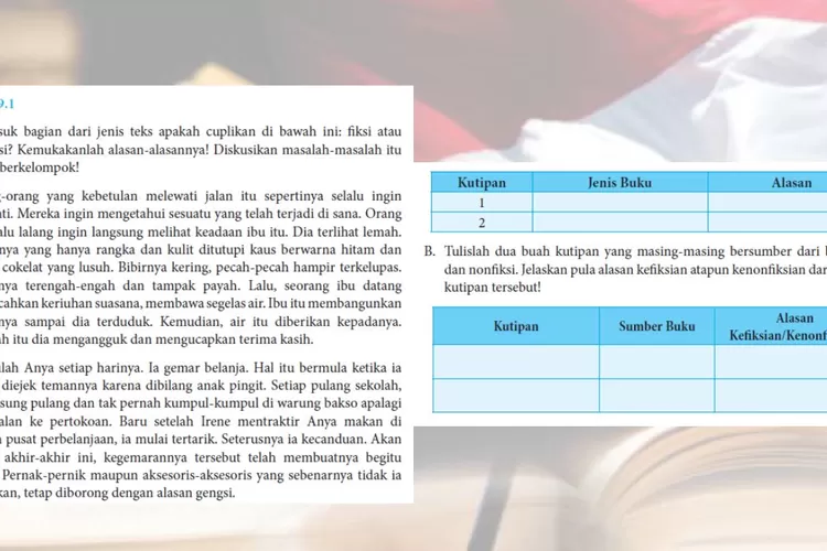 Kegiatan 9 1 Bahasa Indonesia kelas 8 halaman 235 Kurikulum 2013