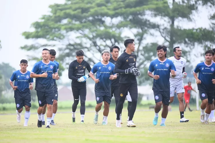 Pemain Arema FC Berlatih Lebih Awal Dibanding Tim Lain (foto ligaindonesiabaru)