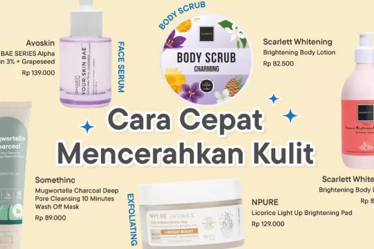 Cara cepat mencerahkan wajah dan tubuh usai liburan karena kulit kusam. (Beauty Haul)