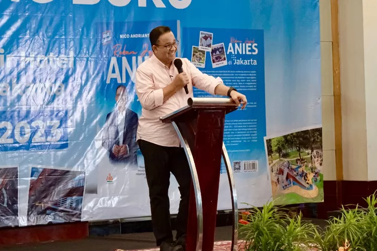 Calon Presiden RI, Anies Baswedan ketika menghadiri peluncuran buku Rakam Jejak Anies di Jakarta - Foto: Istimewa