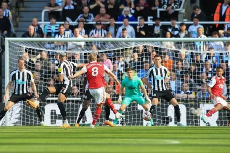Kalahkan Newcastle 2-0, Arsenal Pertahankan Asa Raih Gelar Liga Primer Inggris. (Getty Images/Lindsey Parnaby)