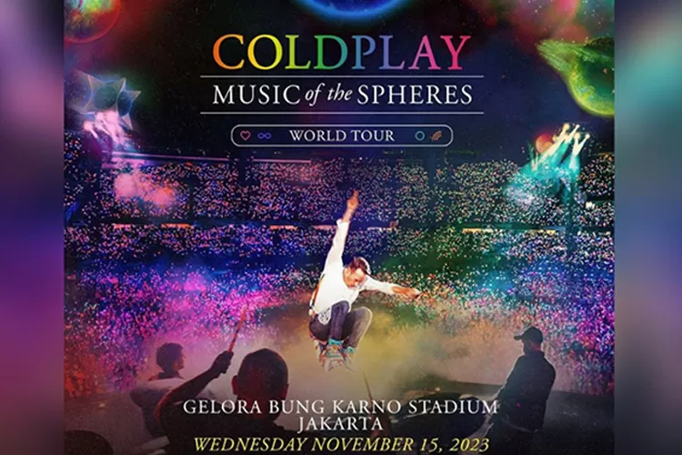 Coldplay bersemangat akan konser di Jakarta. (Instagram @pkentertainment.id)