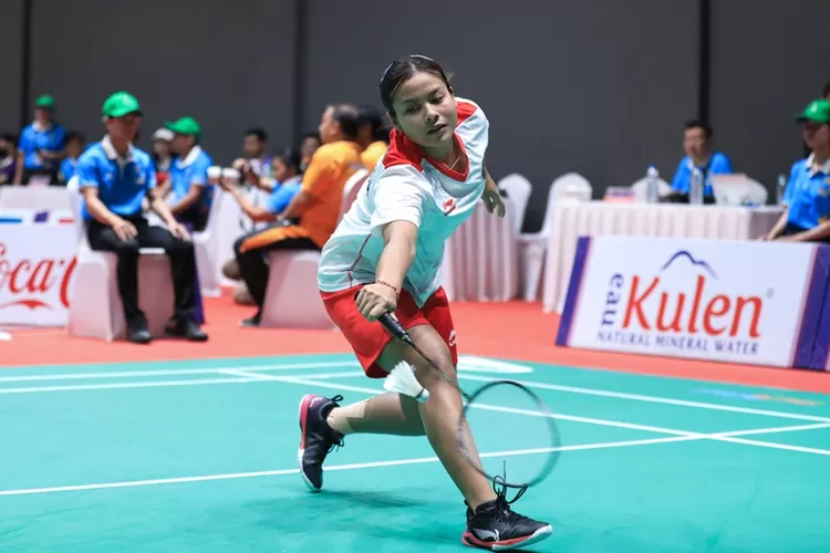 Komang Ayu Cahya Dewi, tunggal pertama Indonesia di tim putri SEA Games Kamboja.