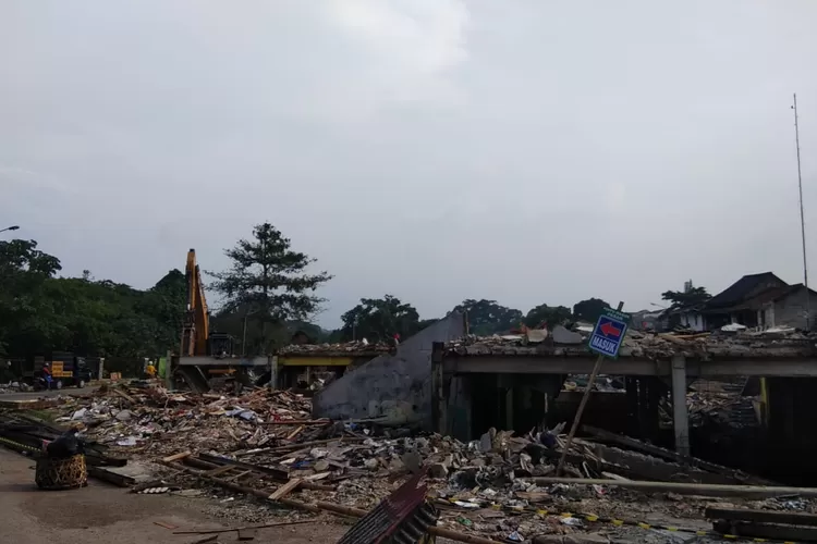 Pasar Jambu Dua Kota Bogor kini sudah rata dengan tanah dan mulai direvitalisasi. (Istimewa)