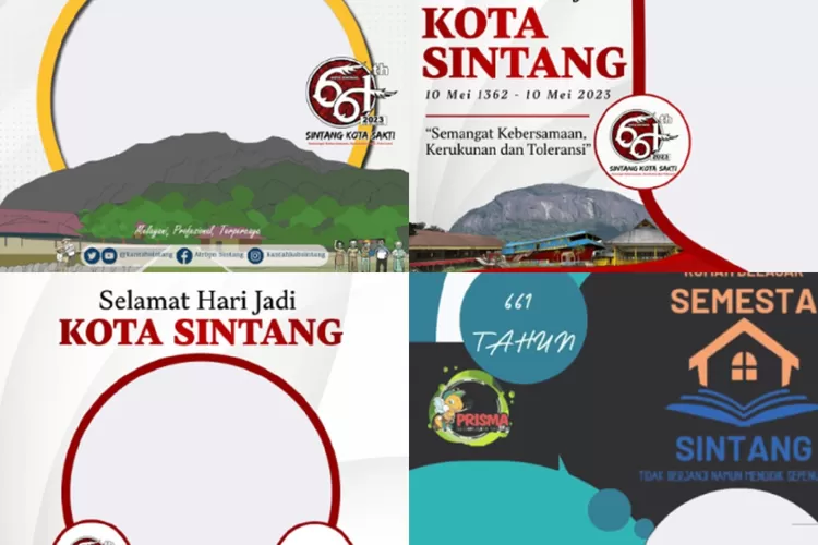 7 Twibbon Hari Jadi Atau HUT Kota Sintang Ke-661 Tahun 2023, Poster ...