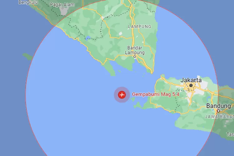 Ilustrasi gempa Banten dan Lampung