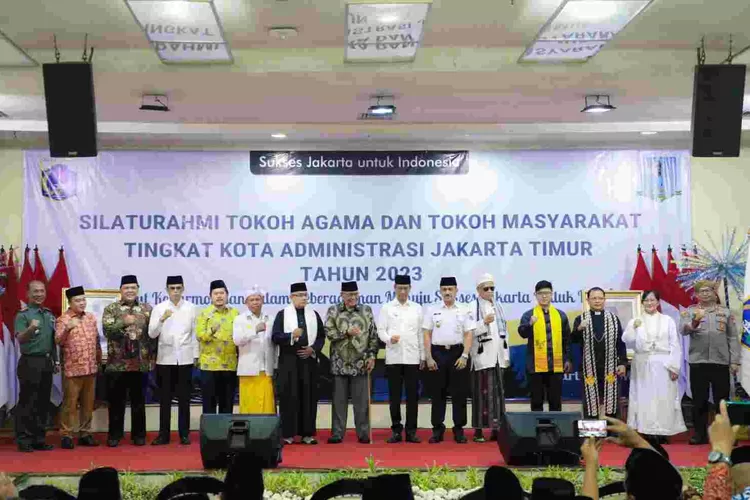 Silaturahmi lintas tokoh di Jakarta Timur  dihadiri  Pj Gubernur DKI Jakarta Heru Budi Hartono, Rabu (10/4/2023).