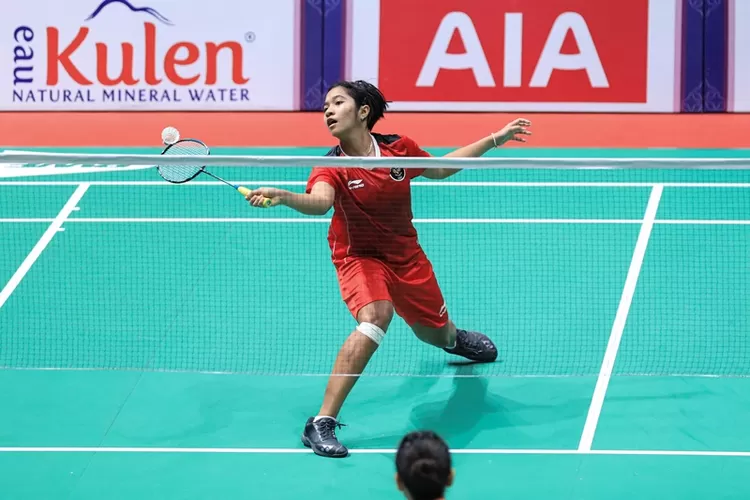 Ester Nurumi Tri Wardoyo, gagal menyumbang poin untuk tim putri Indonesia.