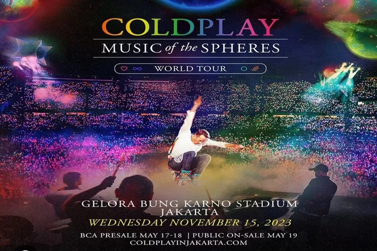 Konser Coldplay di Jakarta (Instagram pkentertainment.id)