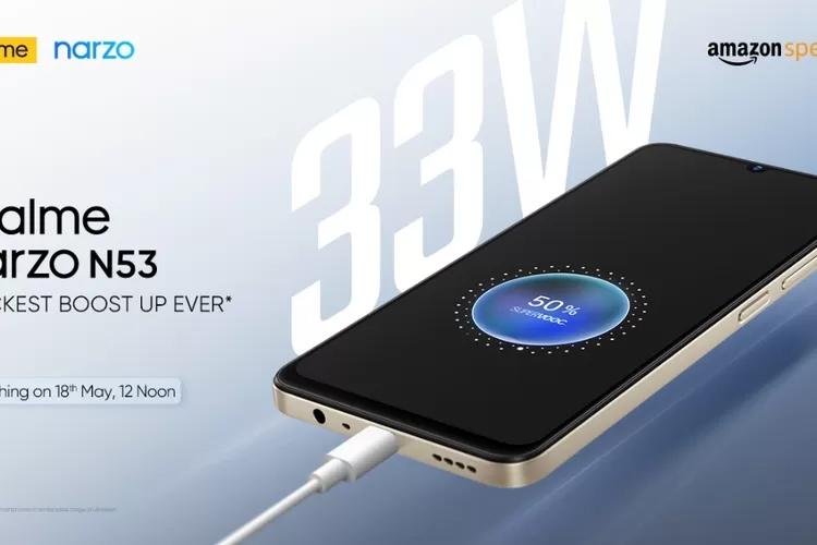 Rilis Mei 2023, Realme Narzo N53 Hadir Dengan Kamera Canggih dan Fitur Keren ini (Foto: Realme Narzo N53/Gizmochina.com)