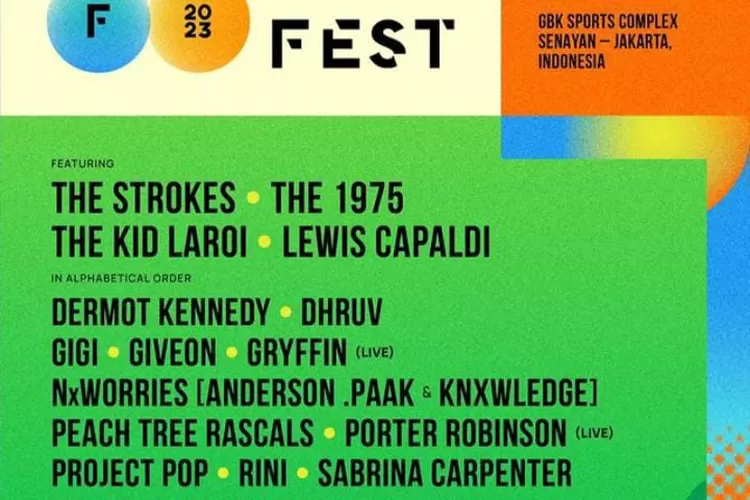 Daftar penyanyi internasional yang akan konser di Indonesia, selain Coldplay