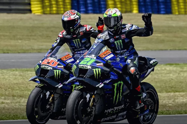 Dua pebalap Yamaha, Fabio Quartararo dan Franco Morbidelli. (dok. Yamaha MotoGP)