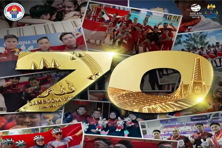 Indonesia meraih 70 medali emas SEA Games 2023 (Instagram @kemenpora)