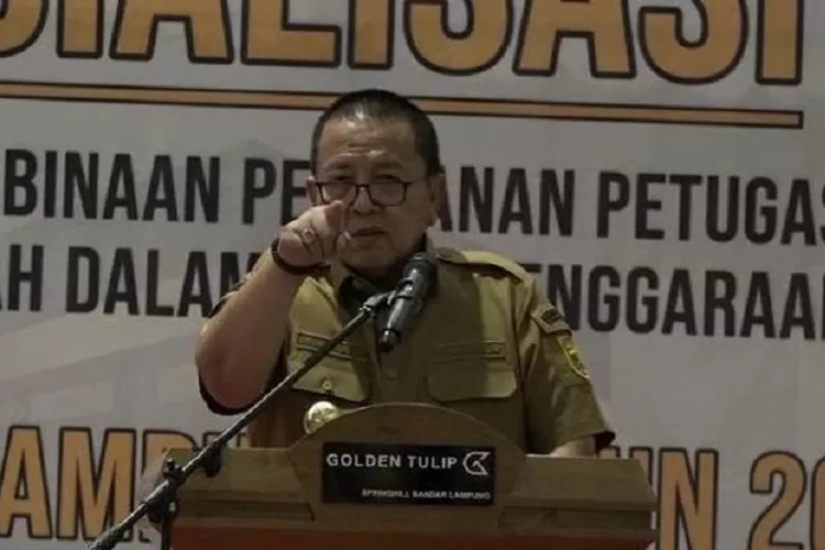 Gubernur Lampung Arinal Djunaidi meminta wartawan tak rekam kegiatannya