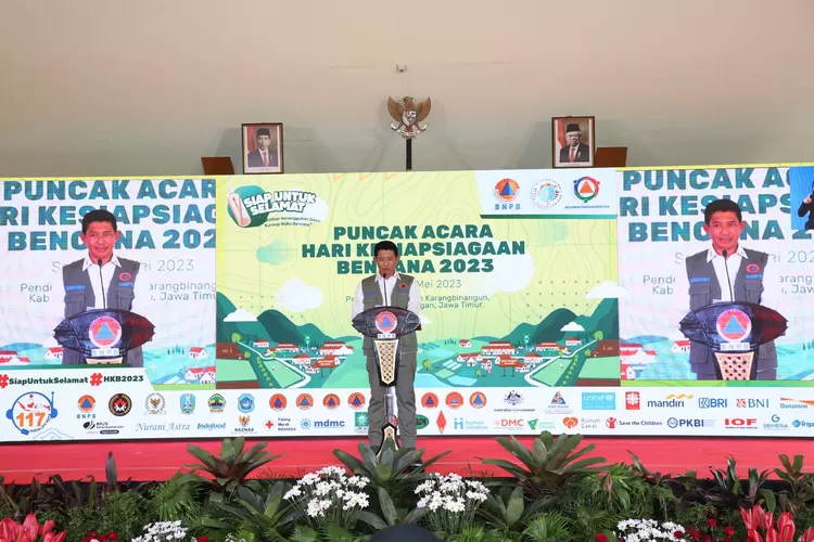 Kepala BNPB peringati Hari Kesiapsiagaan Bencana 2023, sebut simulasi dan latihan menjadi upaya seumur hidup dalam penanggulangan bencana.