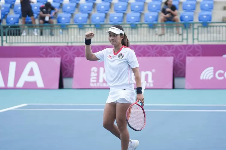 Priska Nugroho, juara tenis perorangan putri ajang SEA Games 2023 (Priska Madelyn Nugroho/Instagram)