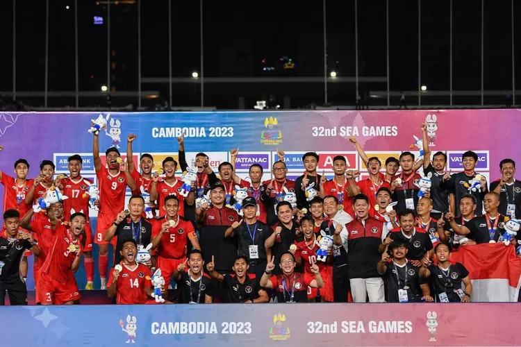 Garuda Muda meraih medali emas SEA Games 2023 (twitter @faktasepakbola)