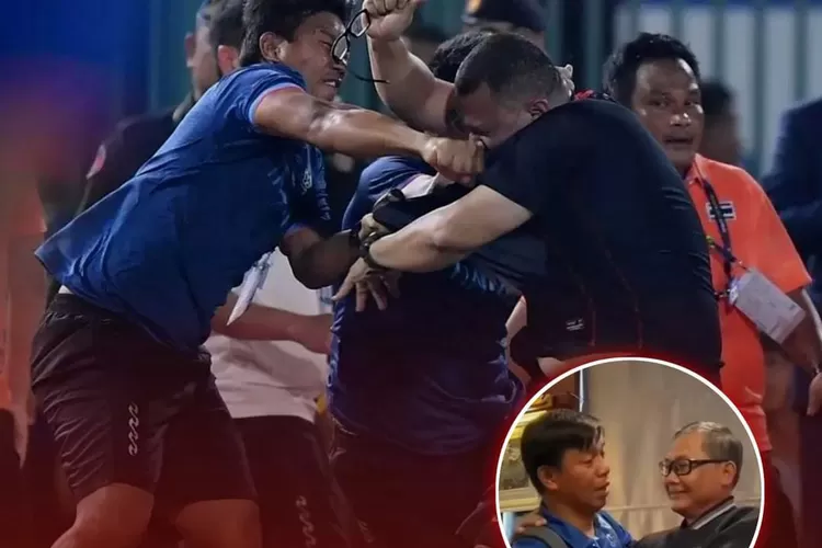 OfficiAl Thailand Minta Maaf Sambil Nangis pada Sumardji (Instagram @timnasindonesiainfo)