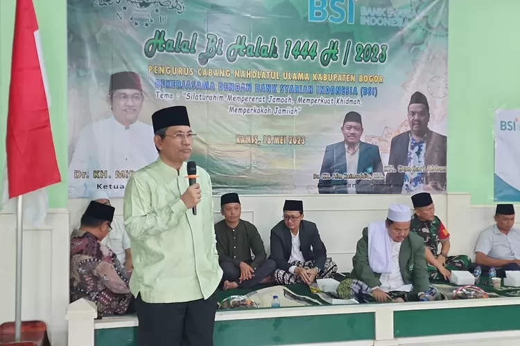 Pengurus PCNU Kabupaten Bogor menggelar Halal bi halal 1444 Hijriah