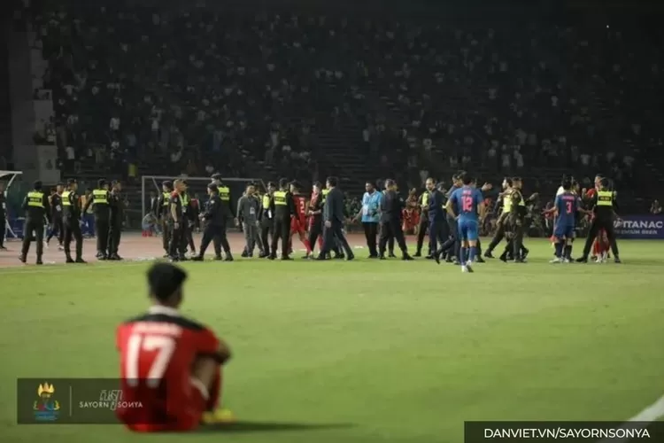Irfan Jauhari saat kericuhan Timnas Indonesia melawan Thailand