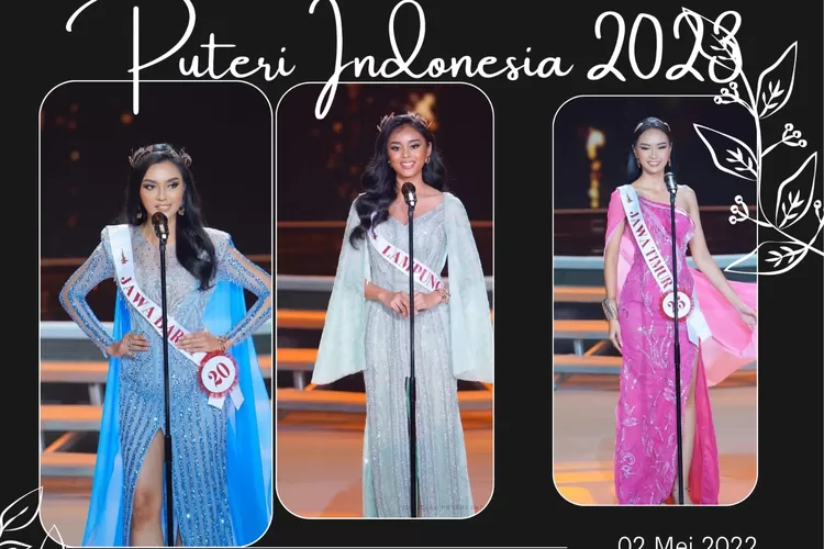 Puteri Indonesia 2023 dinobatkan. Terpilih sebagai Puteri Indonesia Farhana Nariswari. Didampingi runner 1 dan runner up 2,  Lulu Zahrani Krisna (Lampung) dan Yasinta Aurelia (Jatim) (tangkapan layar instagram @officialputeriindonesia)