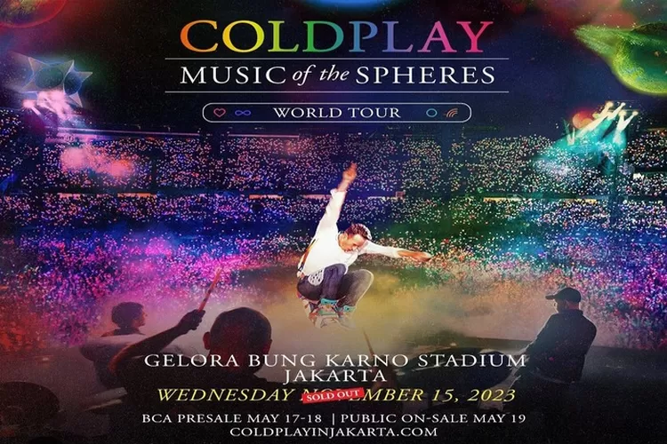 Layout info tiket konser Coldplay di Jakarta terjual habis (Instagram @pkentertainment)