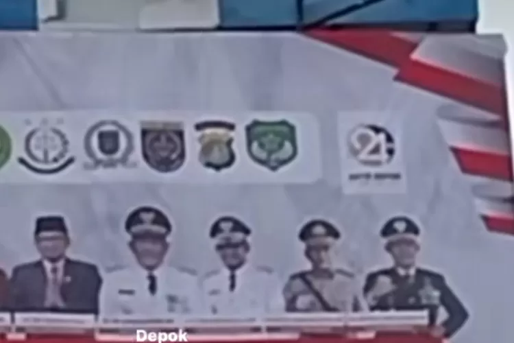 Heboh baliho Pemkot Depok Pasang Bendera Indonesia terbalik (Ist)