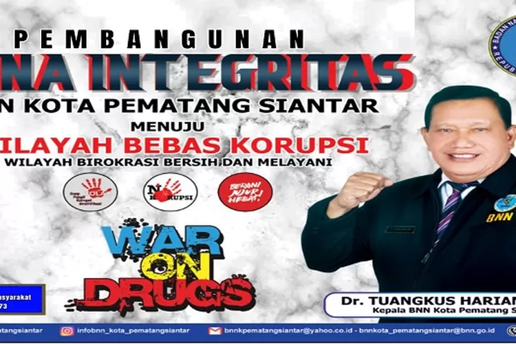 Pembangunan Zona Integritas Badan Narkotika Nasional Kota Pematang Siantar  (Realitasonline.id/Sya'ban Sinaga)