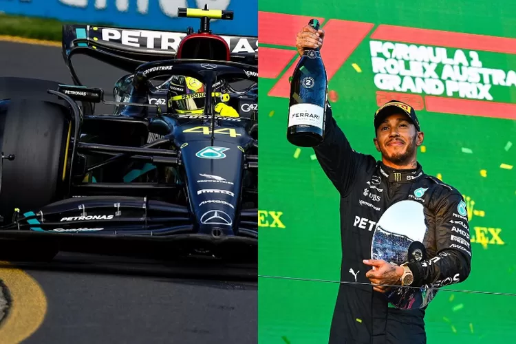 Potret Lewis Hamilton saat mendapatkan podium di Formula 1 (Instagram @mercedesamgf1)