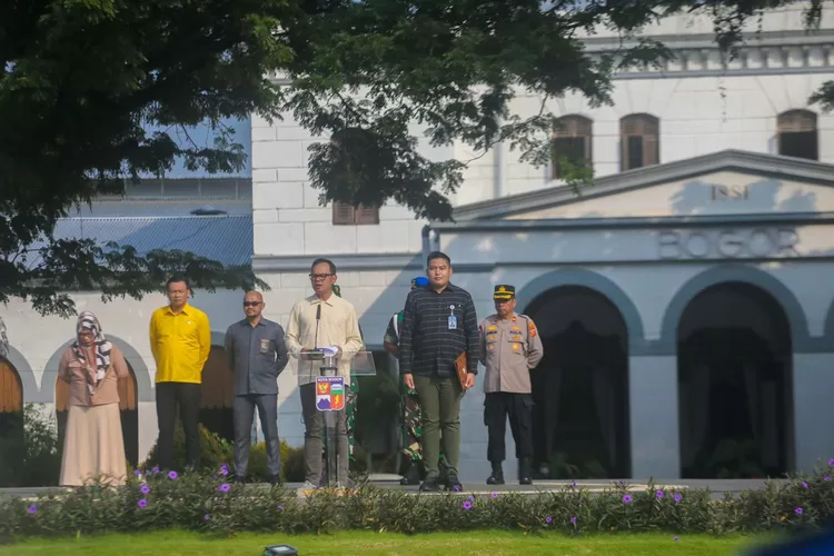 Wali Kota Bogor Bima Arya pada peringatan Harkitnas ke-115 tingkat Kota Bogor di Alun-Alun Kota Bogor, belum lama ini. (Pemkot Bogor)