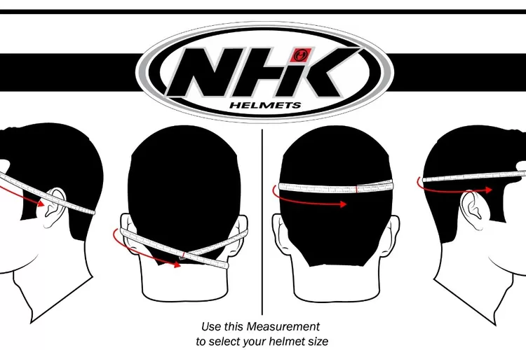 Cara mengukur lingkar kepala untuk memilih Helm (helmnhk.com)