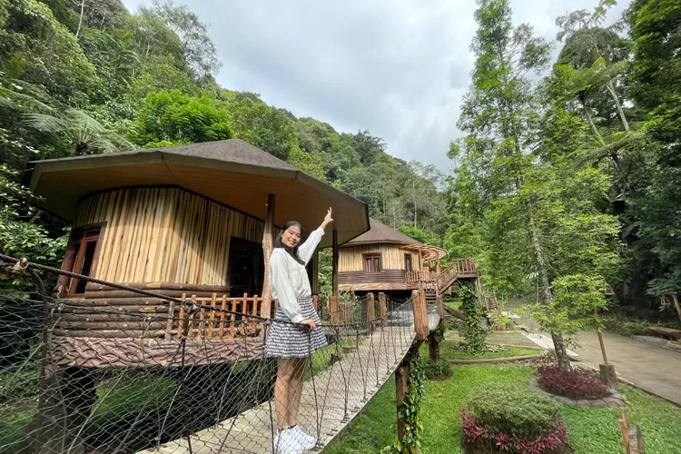Treehouse atau rumah pohon Safari Resort TSI Bogor.  (Humas TSI Bogor )