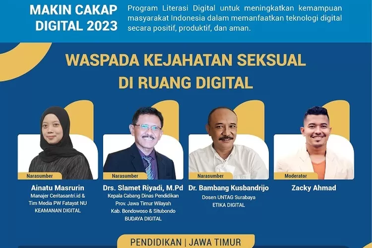 Diskusi virtual bertema &ldquo;Waspada Kejahatan Seksual di Ruang Digital&rdquo;  diselenggarakan Kementerian Komunikasi dan Informatika (Kemenkominfo) bekerja sama dengan Siberkreasi Indonesia. (Istimewa )
