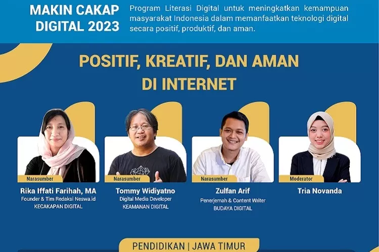 Diskusi virtual bertema &ldquo;Positif, Kreatif dan Aman di Internet&rdquo; diselenggarakan Kemenkominfo) bekerja sama dengan Siberkreasi Indonesia. (istimewa )