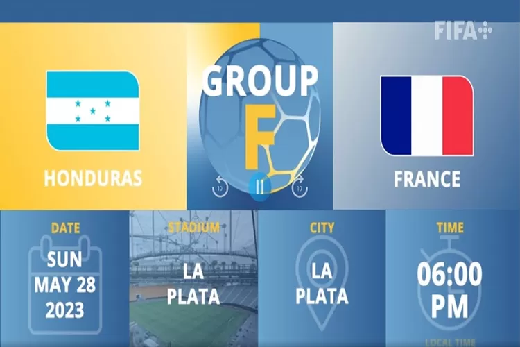Timnas Honduras U20 vs Perancis U20 Piala Dunia U20 2023, Head to Head Perancis Diunggulkan (Tangkapan Layar fifa.com)