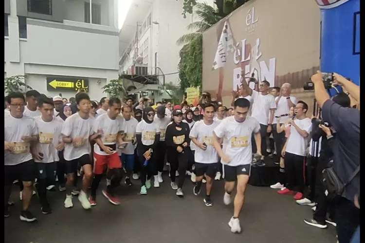 Sandiaga Uno melepas 400 Peserta El Run 2023 (Bisnisbandung.com/Puspa Devi Pertiwi)