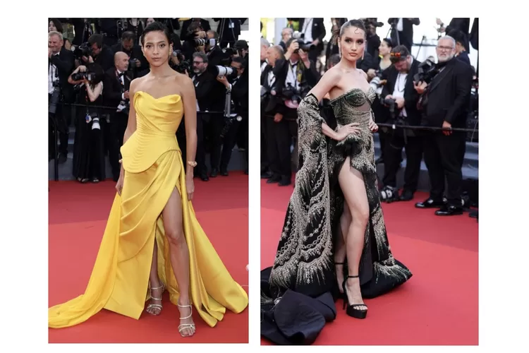 Wow! Cinta Laura dan Putri Marino Tampil Galmour dan Elegan di Red Carpet Cannes, Prancis (Foto: Female Daily)