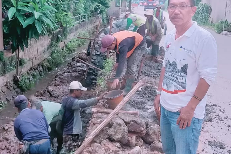 ILUSTRASI : Salah satu pembangunan yang berada di Kelurahan Sukatani, Kecamatan Tapos.