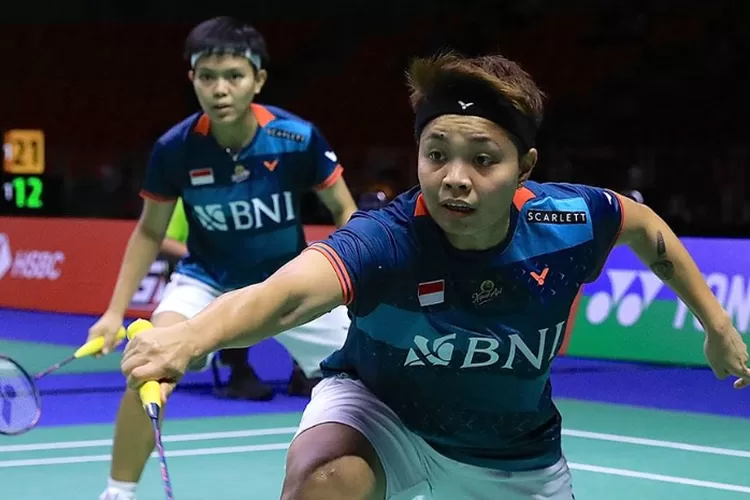 Apriyani Rahayu dan Siti Fadia Ramadhanti melaju ke babak 16 Besar Thailand Open 2023   (PBSI )