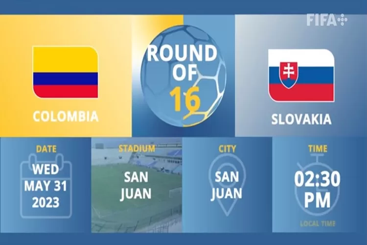 Prediksi Skor Kolombia U20 vs Slovakia U20 Babak 16 Besar Piala Dunia U20 2023, Rangking FIFA Kolombia Berada Diatas (Tangkapan Layar fifa.com)