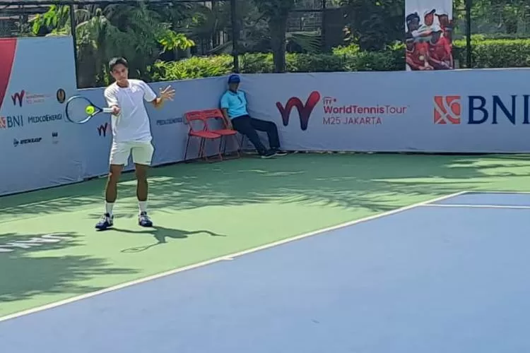 Indonesia loloskan dua wakil ke perempatfinal tunggal putra turnamen tenis MedcoEnergi M25K seri IV (Ist)