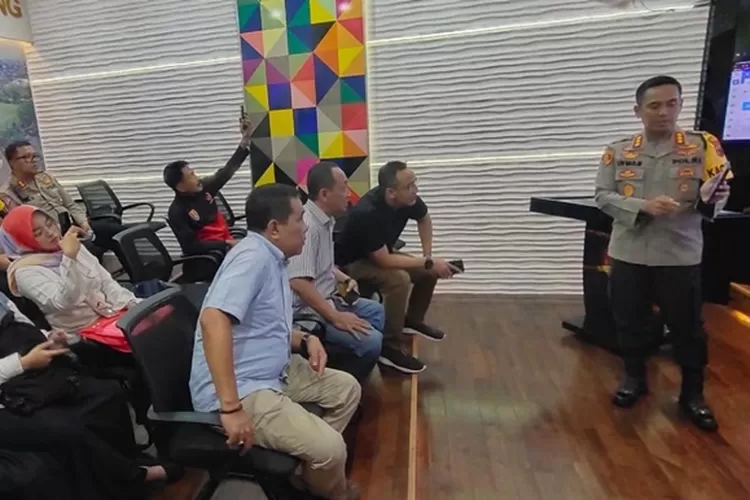 Koni Kota Semarang saat berkunjung ke Polrestabes Semarang minta doa restu menjelang Porprov Jateng 2023.  (KONI)