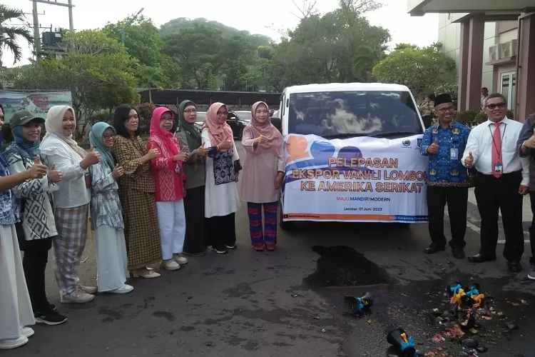 Ekspor perdana Vanili Organik Lombok tahun 2023 di Balai Karantina Pertanian, Lembar, Lombok Barat. (Suara Karya/Hernawardi)