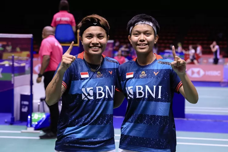 Pasangan Apriyani/Fadia terhenti di babak kedua Thailand Open 2023.
