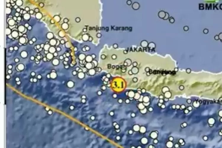 Gempa Magnitudo 3,1 Mengguncang Zona Megathrust di Kabupaten Sukabumi, Jawa Barat (Info BMKG)